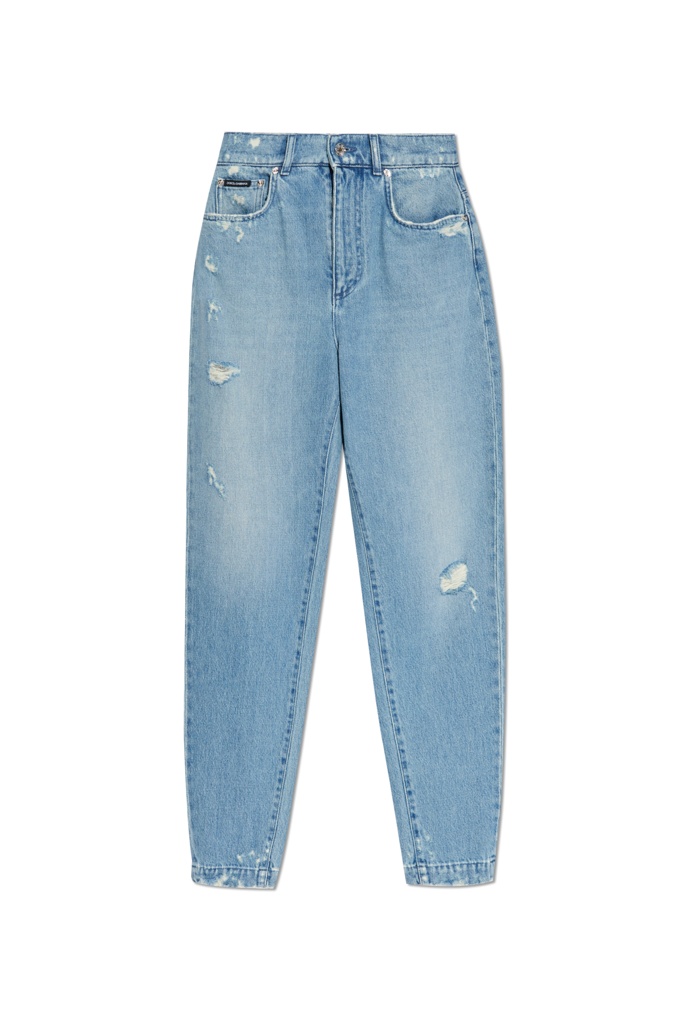 VIP【関税送料無料】希少 DOLCE & GABBANA BLUE COTTON JEANS DOLCE & GABBANA Jeans Blue Cotton DG Crown Skinny Denim IT48